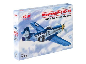 ICM Mustang P-51D-15, WWII American Fighter Plane