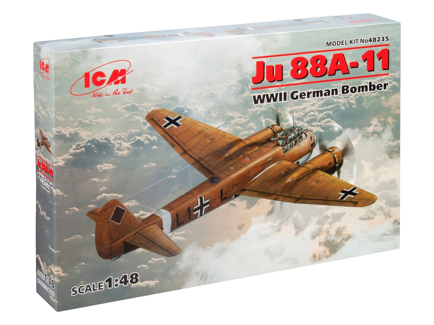ICM 1/48 Ju 88A-11, Wwii German Bomber 48235