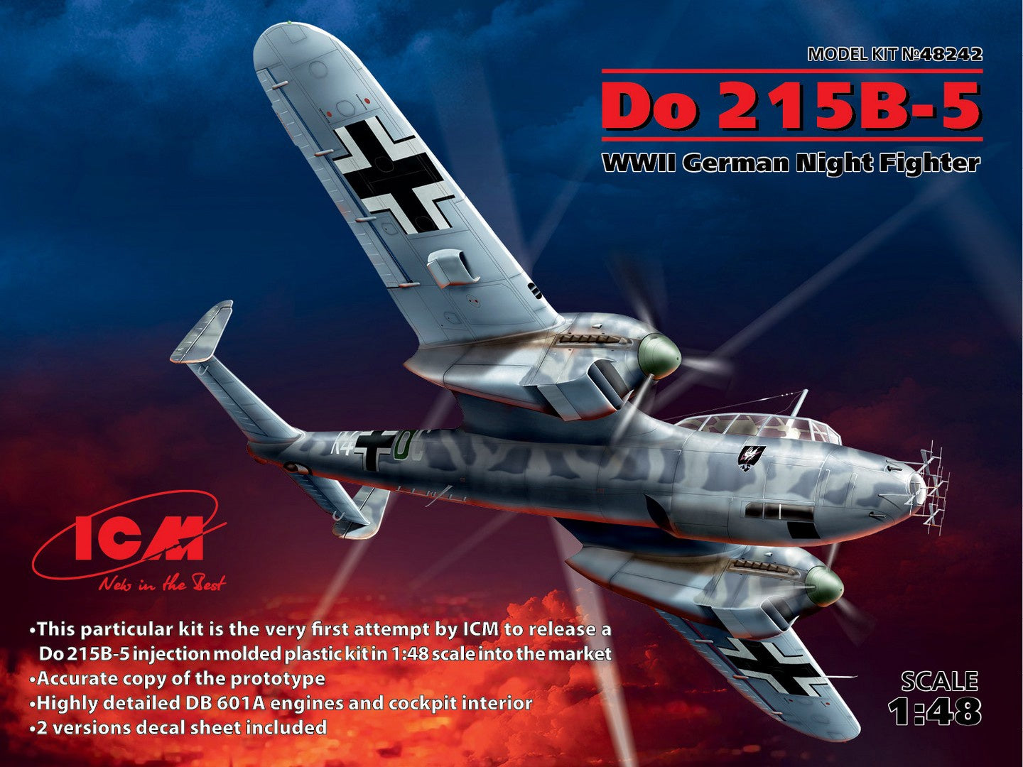ICM 1/48 Do 215 B-5 Wwii German Night Fighter ICM48242