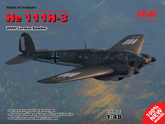 ICM He 111H-3, WWII German Bomber