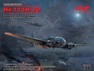 ICM He 111H-20, WWII German Bomber
