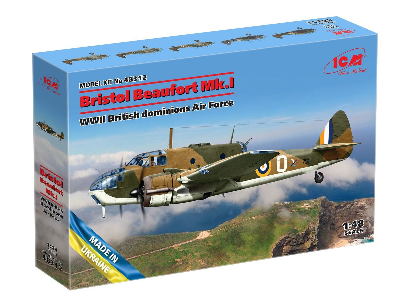 ICM 1/48 Bristol Beaufort Mk.Ia British Dominions Af 48312