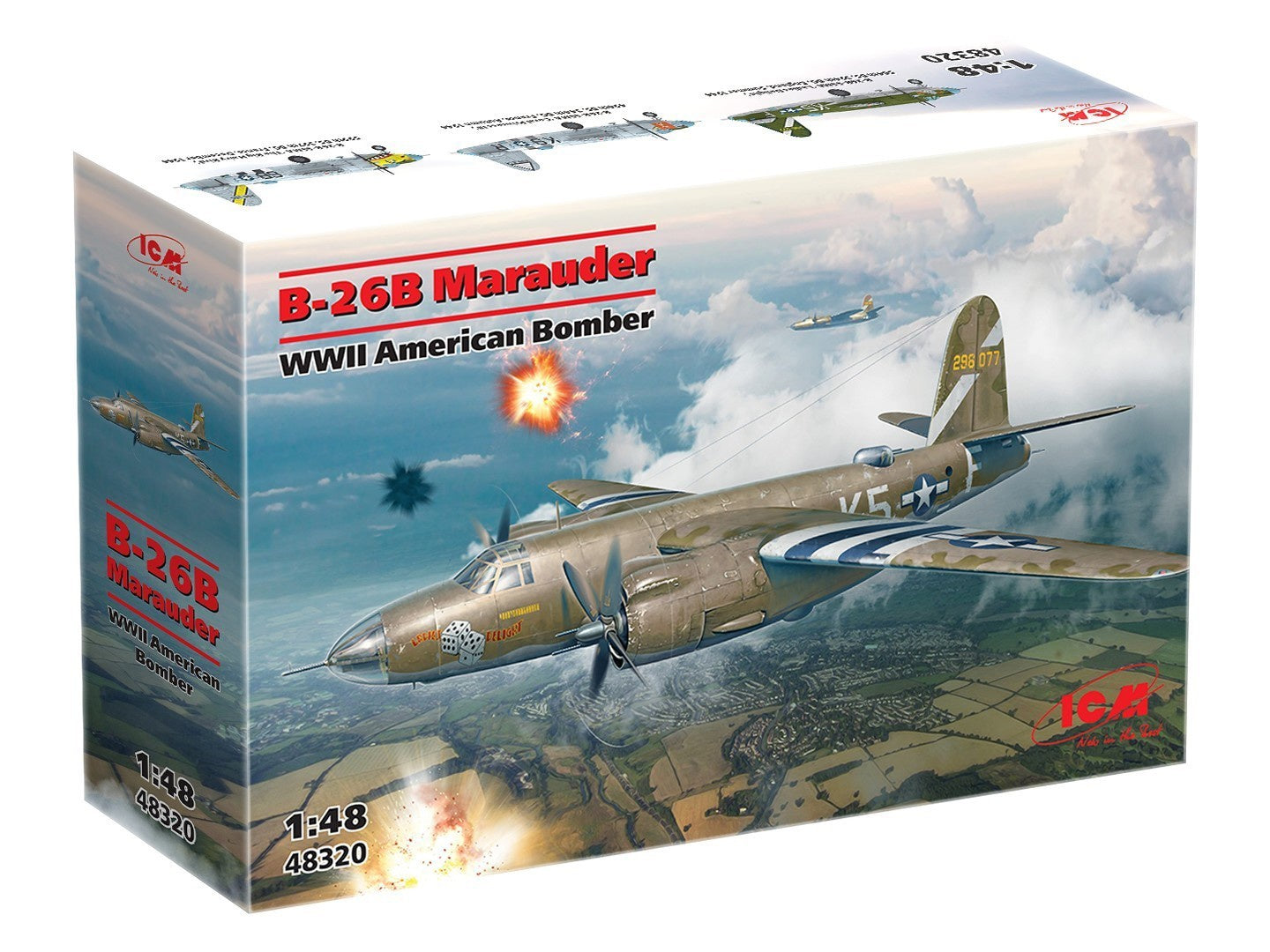 ICM 1/48 B-26B Marauder, Wwii American Bomber ICM48320