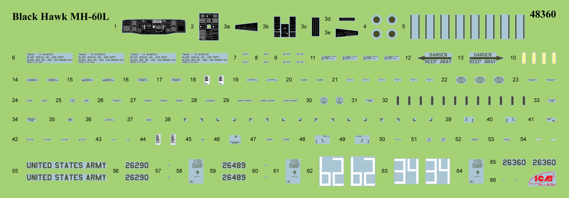 ICM 1:48 - MH-60L Black Hawk, US Special Forces Helicopter - ICM48360