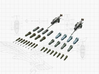 ICM WWII German Aircraft Armament (Bombs & Torpedoes)