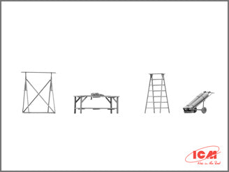 ICM Spitfire Mk.IX with RAF Pilots & Ground Personnel (7 Figures)