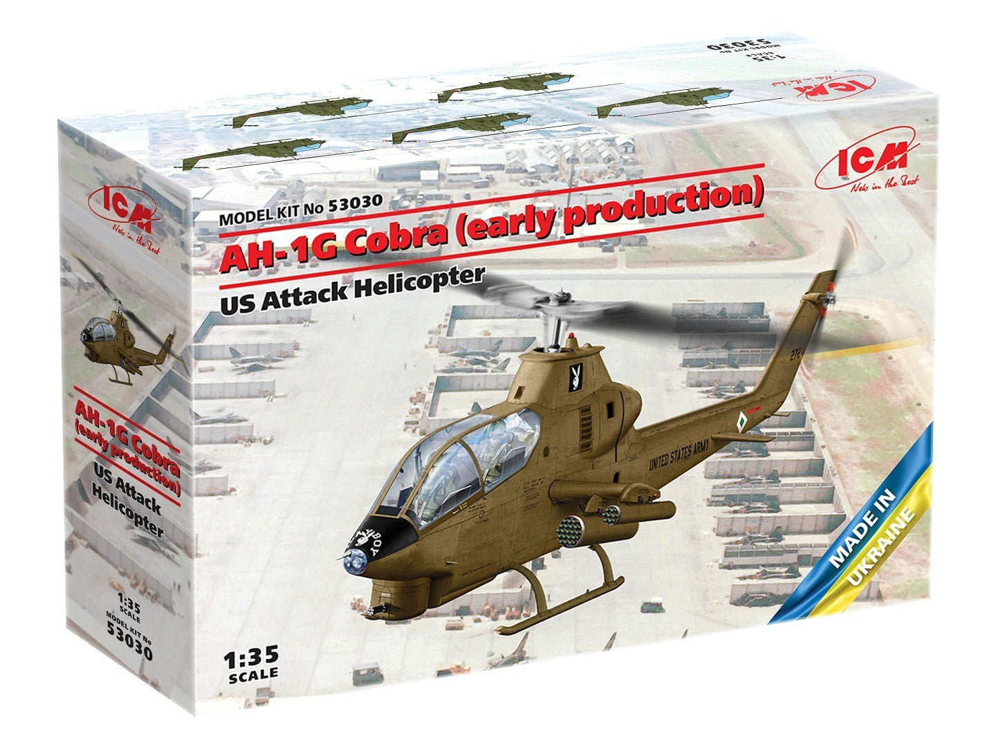 ICM 1/35 Ah-1G Cobra Us Attack Helicopter (Early Prod) 53030