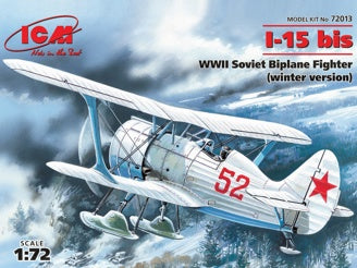 ICM I-15bis, WWII Soviet Biplane Fighter (Winter Version)