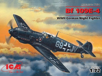 ICM Messerschmitt Bf 109E-4, WWII German Night Fighter Plane