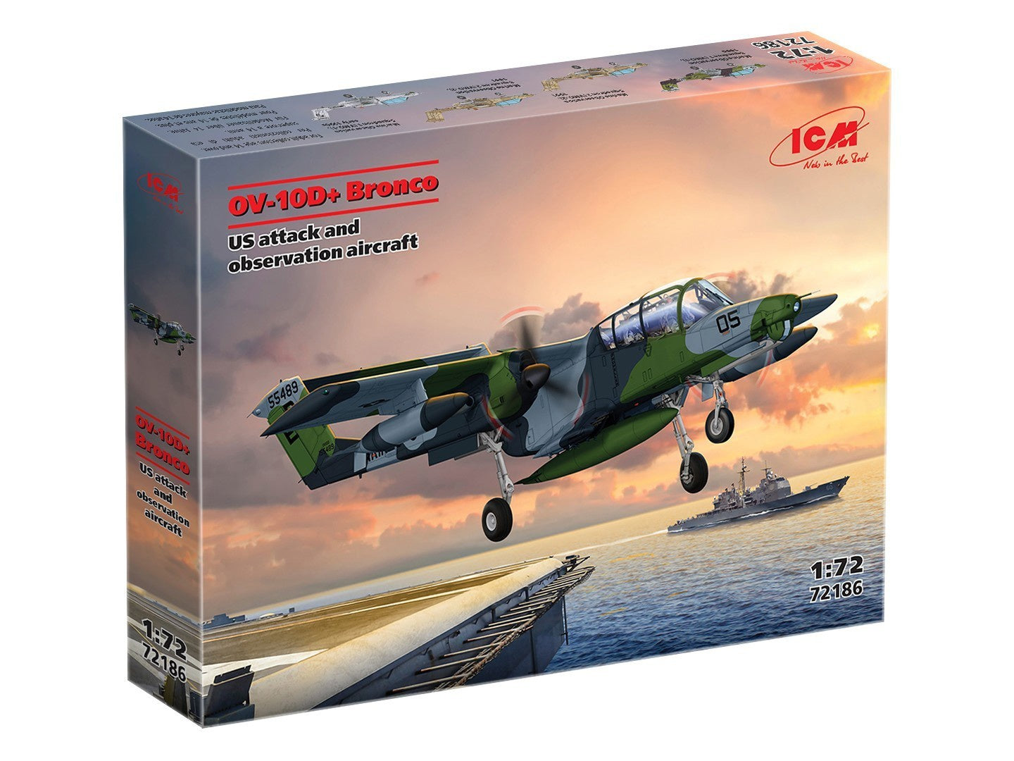 ICM 1/72 Ov-10D+ Bronco, Us Observation Aircraft 72186