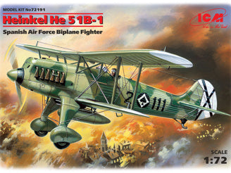ICM Heinkel He 51B-1, Spanish Air Force Biplane Fighter