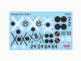 ICM Heinkel He 51B-1, Spanish Air Force Biplane Fighter