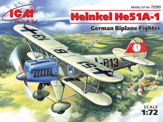 ICM Heinkel He 51A-1, German Biplane Fighter