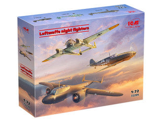 Icm Set Of 3 Luftwaffe Night Fighters (Bf 109E-4, Do 172-10 Kauz Ii, Fw 189A-1) ICM72209