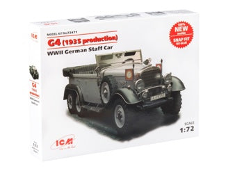ICM G4 (1935), WWII German Staff Car, Snap Fit