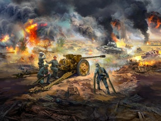 ICM Battle of Kursk Set (July 1943), T-34-76 (Early 1943), Pak 36(r) with 4 Crew Figures