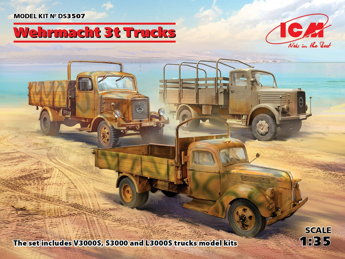 ICM Wehrmacht 3t Trucks - ICMDS3507