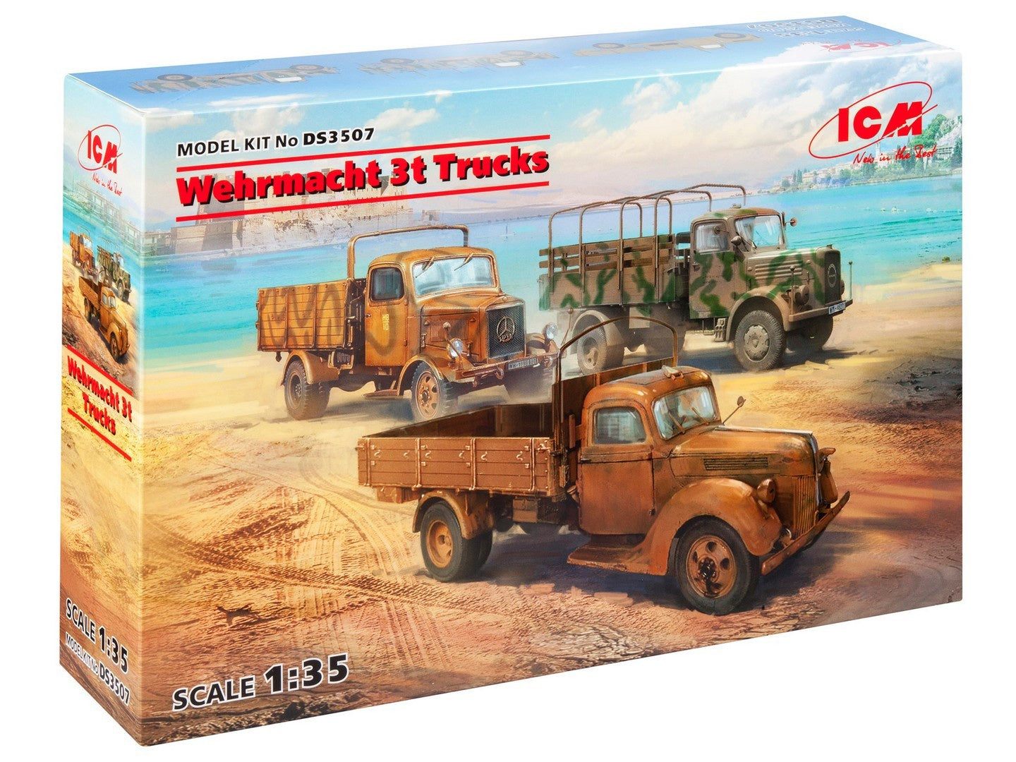 ICM Wehrmacht 3t Trucks - ICMDS3507