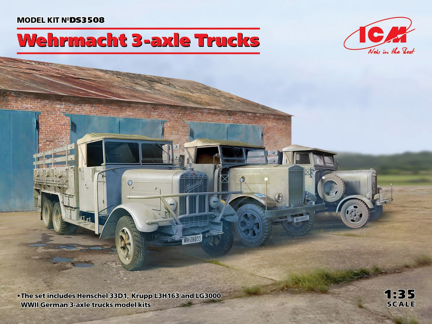 ICM Wehrmacht 3-axle Trucks - ICMDS3508