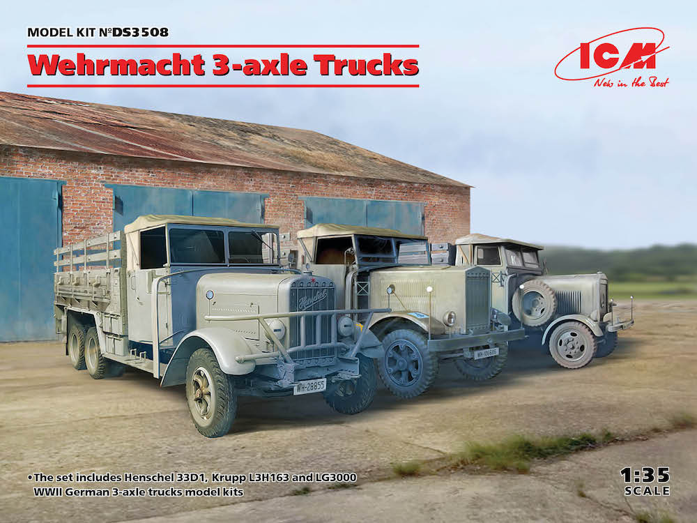 ICM Wehrmacht 3-axle Trucks - ICMDS3508