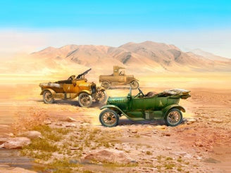 ICM WWI ANZAC Desert Patrol, Model T LCP, Utility & Touring Cars (Set of 3)