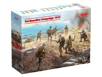 ICM Dardanelles Campaign 1915 (WWI British Infantry, WWI British Vickers MG Crew, WWI Turkish Infantry)