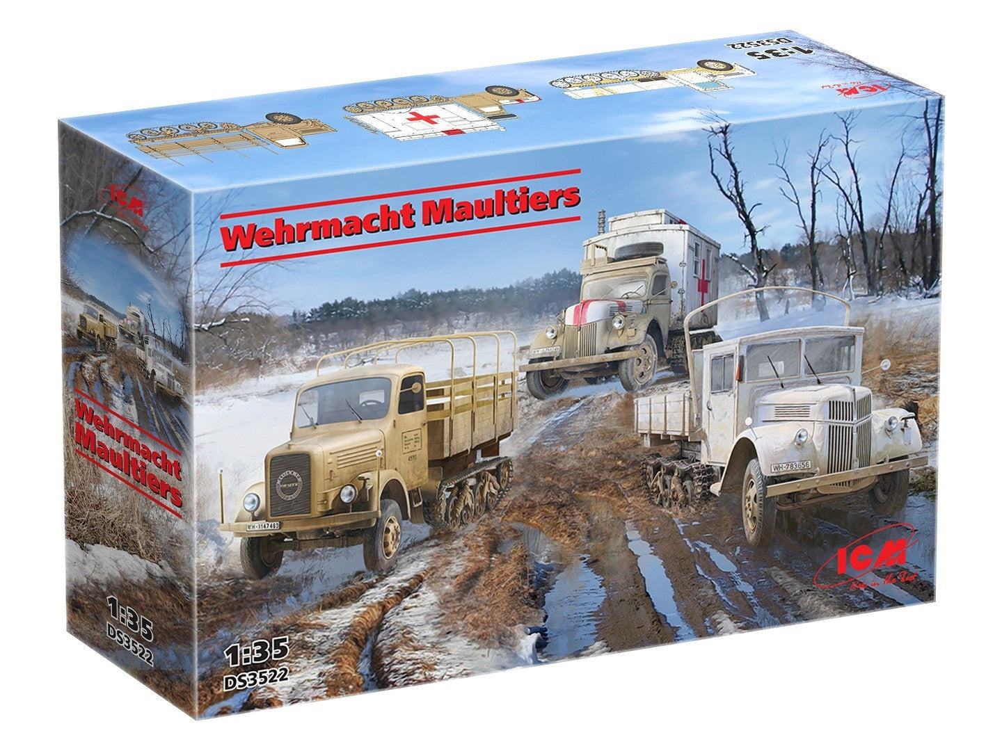 ICM 1/35 Wehrmacht Maultiers Ds3522 ICMDS3522