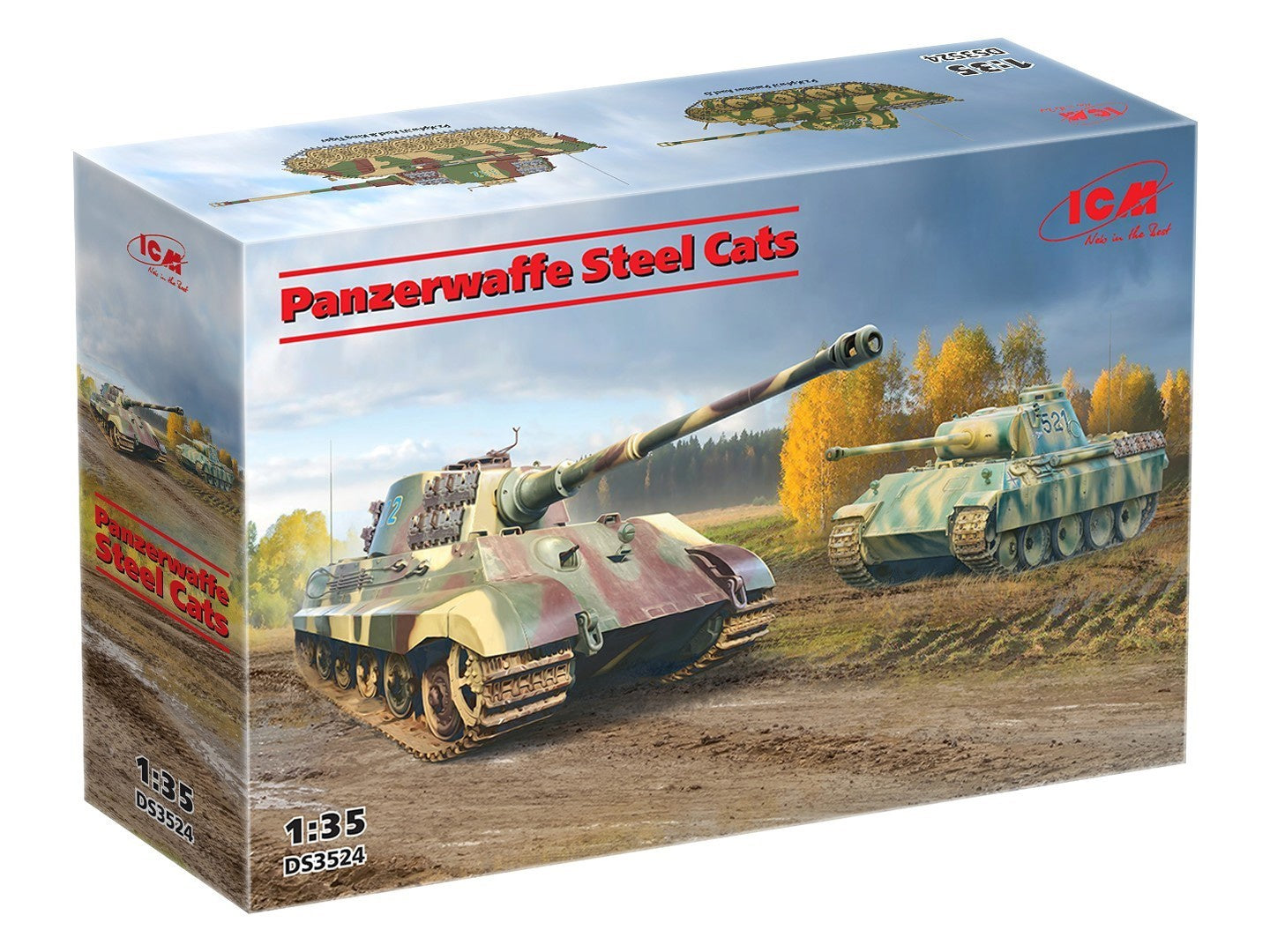ICM 1/35 Panzerwaffe steel cats DS3524