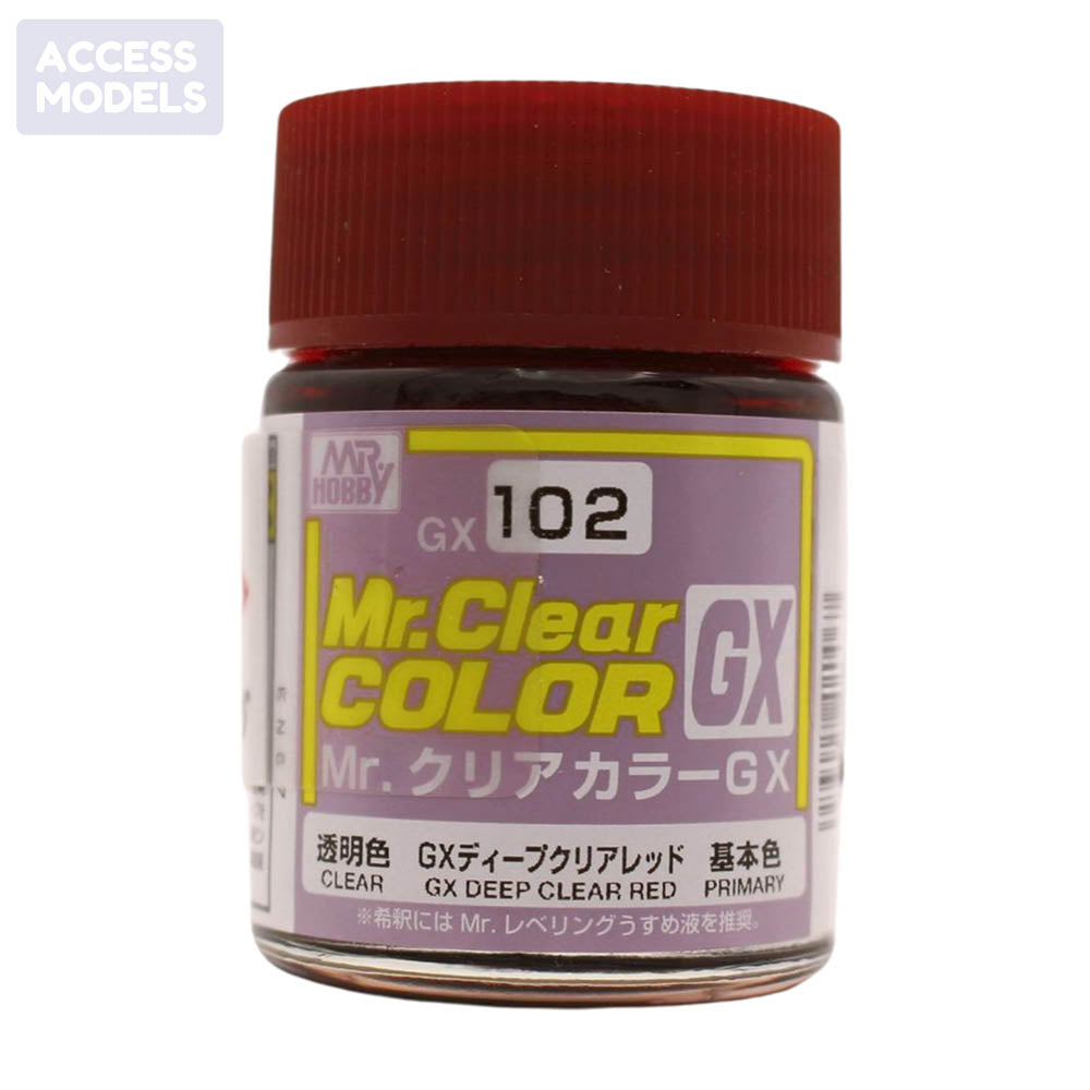Mr Hobby Mr Clear Color Gx 18Ml Gx-102 Deep Clear Red