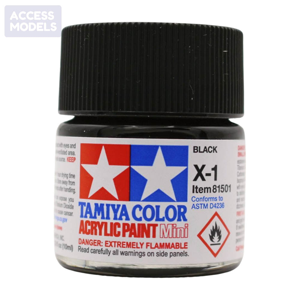Tamiya Acrylic Paints 10Ml X1 Black