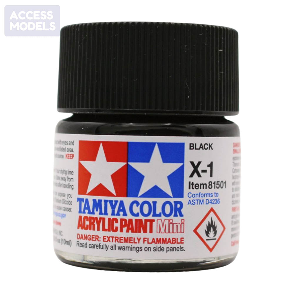Tamiya Acrylic Paints 10Ml X1 Black