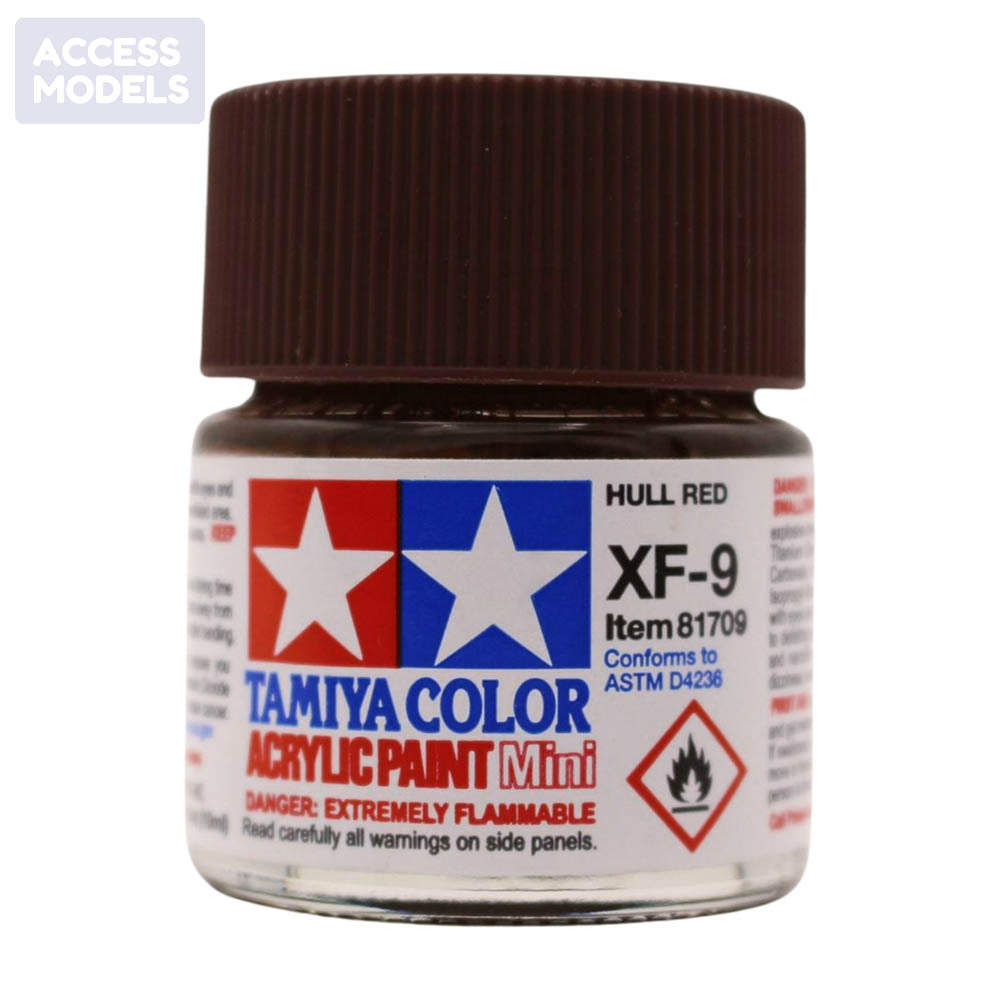 Tamiya Acrylic Paints 10Ml Xf9 Hull Red