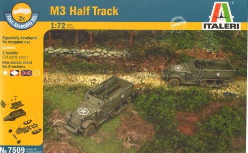 M3A1 Half Track includes 2 snap together kits