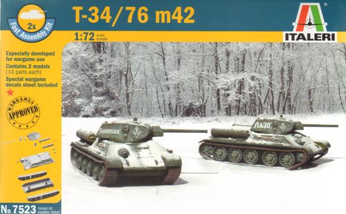 Soviet T-34/76m42 x 2 Fast Assembly Kits
