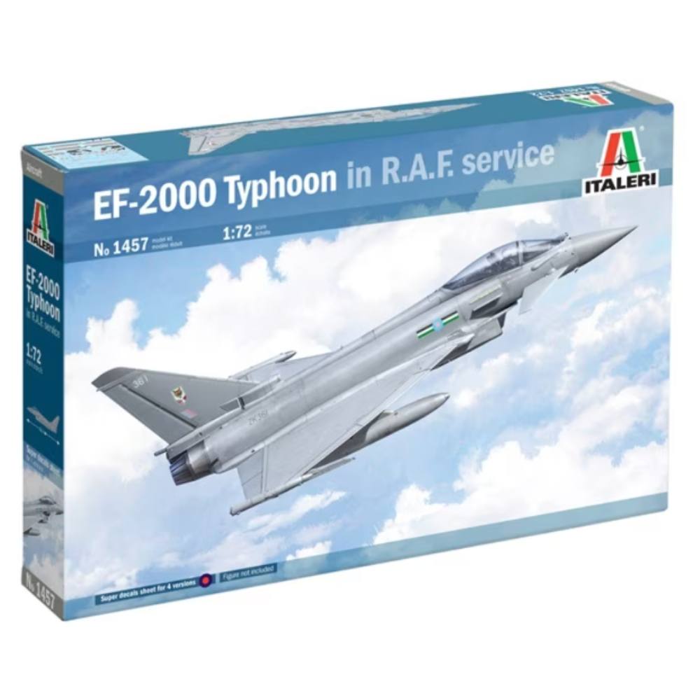 Italeri 1/72 Eurofighter Typhoon Ef-2000 In Raf Service It1457
