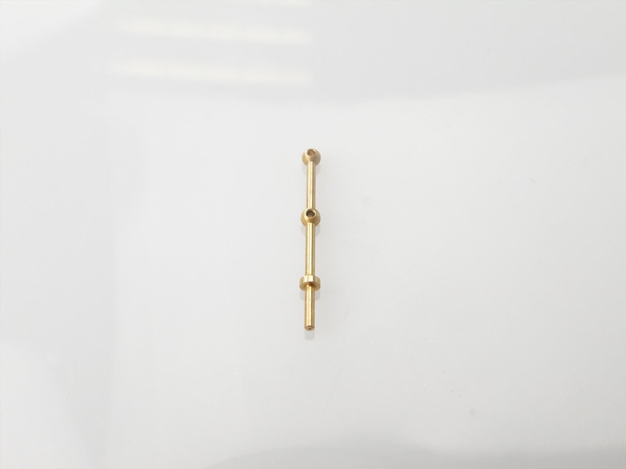 2 Hole Stanchion, Brass 15mm (Pk10)