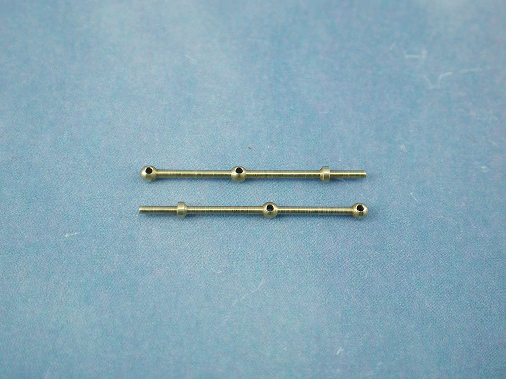 2 Hole Stanchion, Brass 20mm (Pk10)