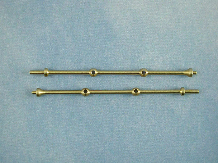 2 Hole Capping Stanchion, Brass 40mm (pk10)