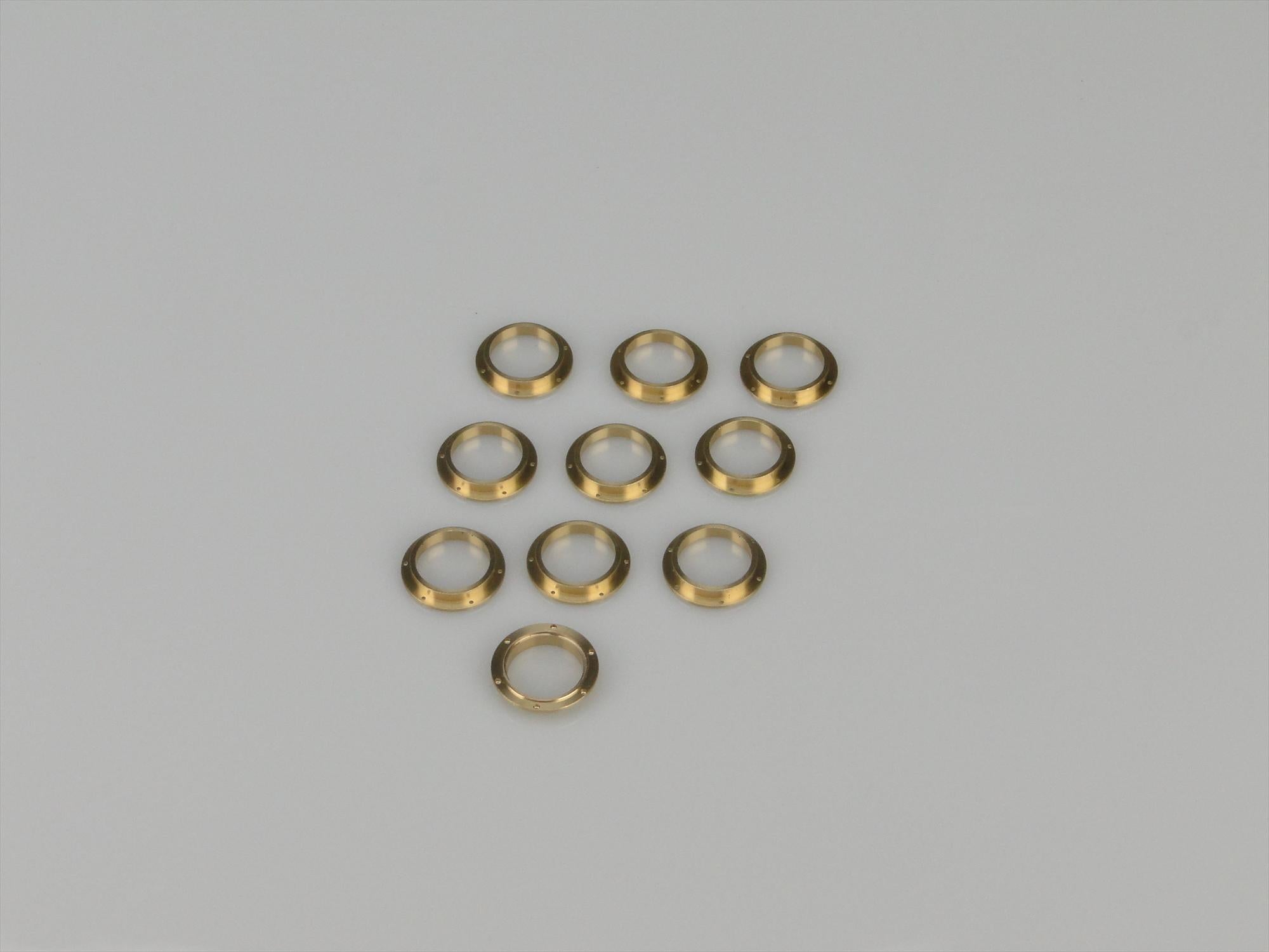 Porthole, 18mm, With 6 Hole Flange, Glazed, 10pk