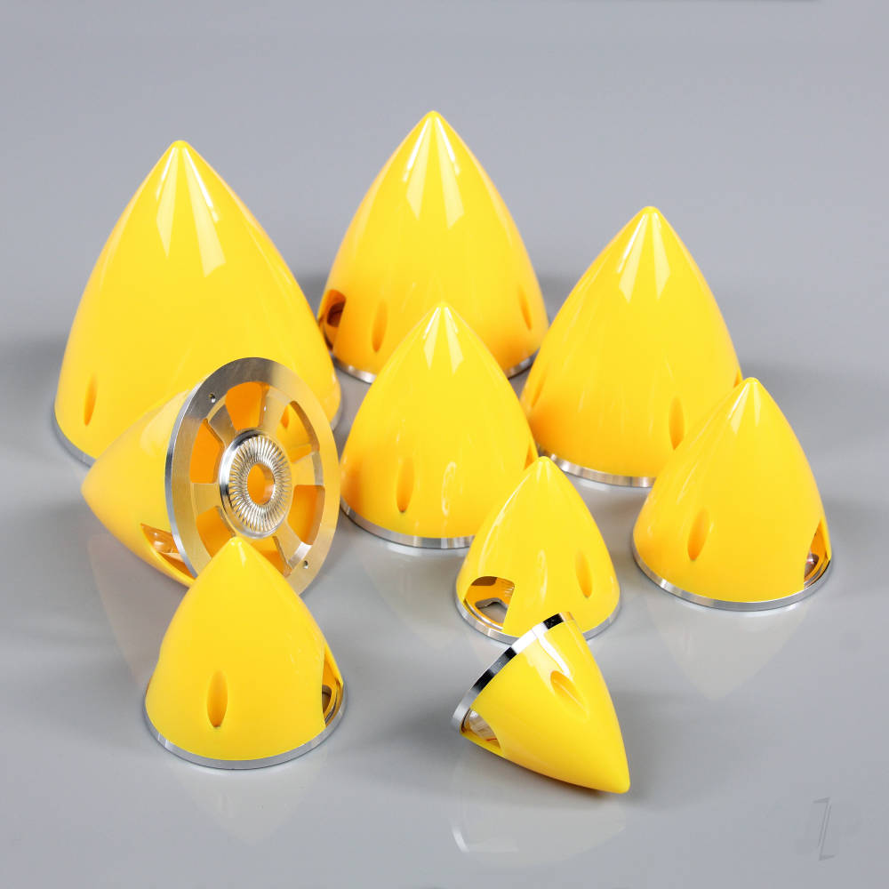 JP 102mm Yellow Spinner (with Aluminium Back Plate) JPDAC02039 2