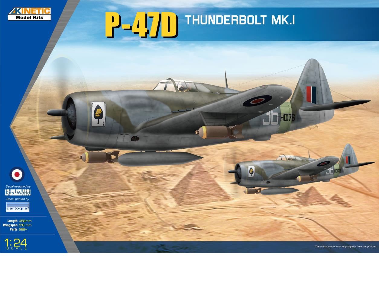 Kinetic Model Kits Republic P-47D Thunderbolt - K3212
