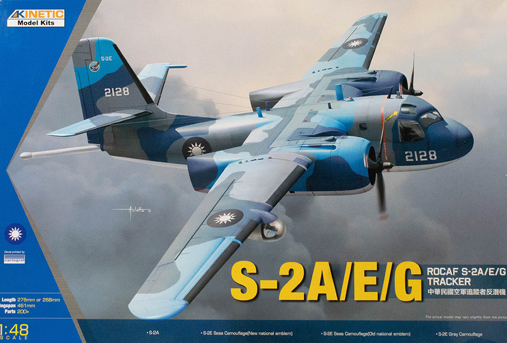 Kinetic Model Kits Grumman S-2A/E/G Tracker - K48074