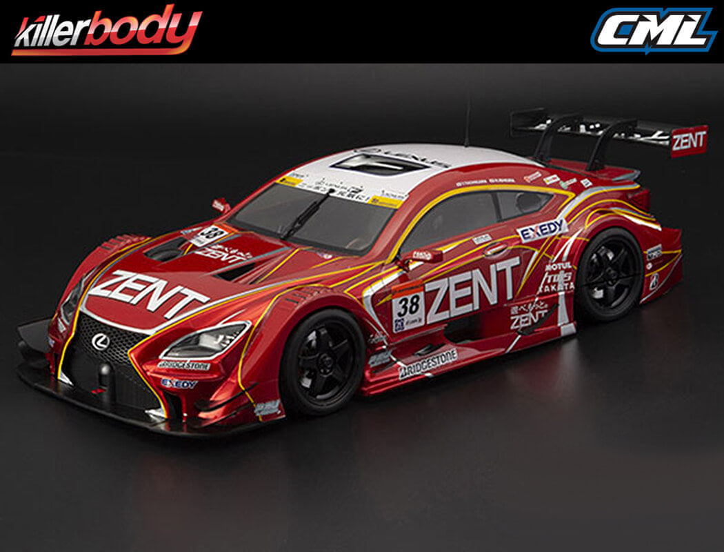 KILLERBODY ZENT CERUMO RC F CLEAR BODYSHELL 1/10TH KB48773