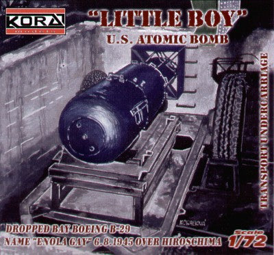 'Little Boy' U.S. atomic bomb and transporter