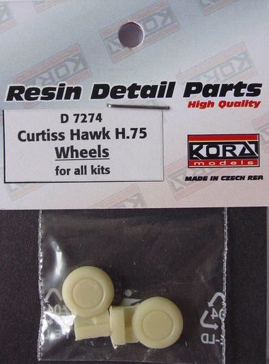 Wheels for Curtiss Hawk H-75 (designed to be used with all kits)