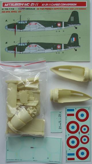 Mitsubishi MC-21-II French Service (designed to be used with MPM and Revell kits)