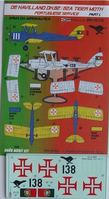 de Havilland DH.82A Tiger Moth (Portuguese Service) (designed to be used with SMER and now can be used with Airfix 2019 release kits) Pt.I