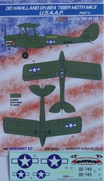 de Havilland DH.82A Tiger Moth Mk.II (USAAF) (designed to be used with SMER and now can be used with Airfix 2019 release kits) Pt.I