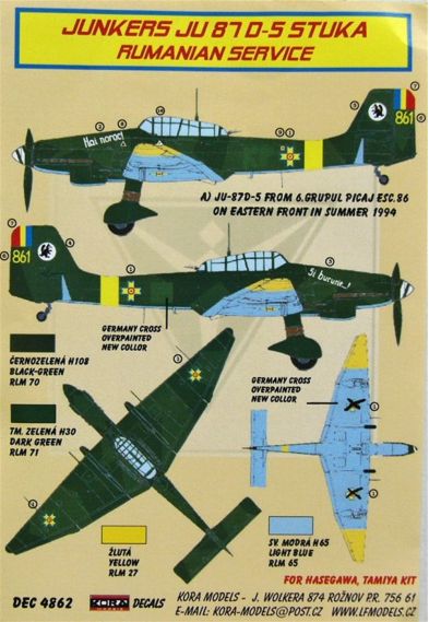 Junkers Ju-87D-5 'Stuka' (Romanian Service)