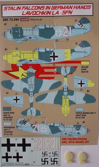Stalin Falcons in German Hands Lavochkin La-5FN (Luftwaffe service) (designed to be used with Italeri, Zvevda, AML, KP and A-Model kits)